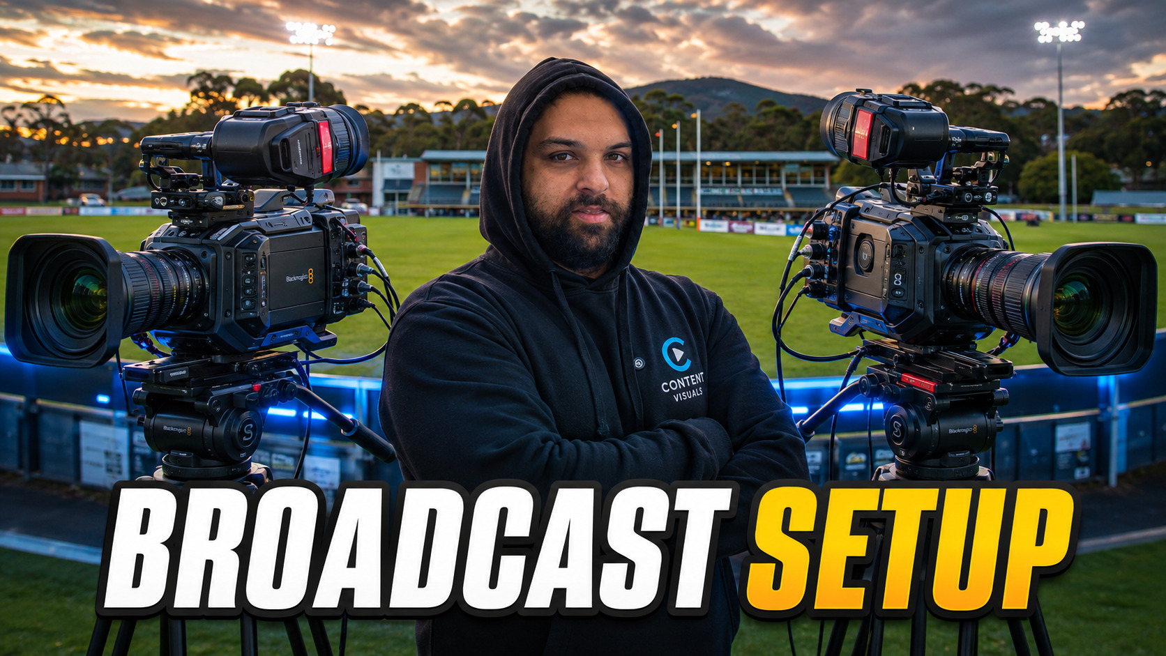 Football broadcast setup thumbnail